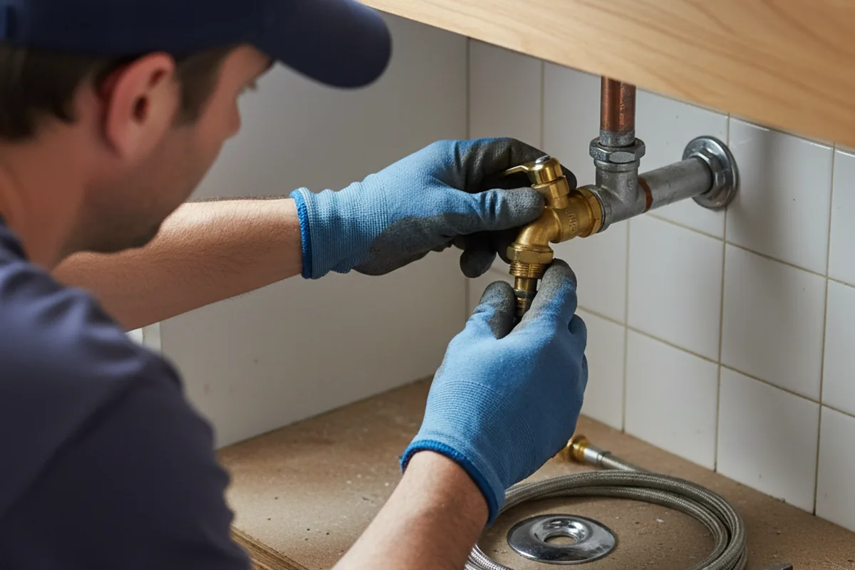 Shutoff valve and fitting work during Repiping in Chester